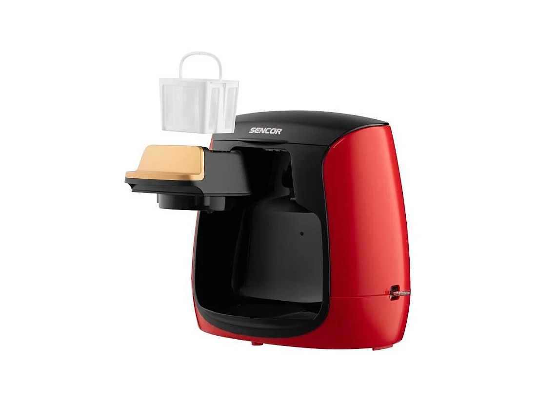 Machine a café - SENCOR - SCE 2101RD - 0,3 L - 500 W - 2 tasses incluses - Rouge