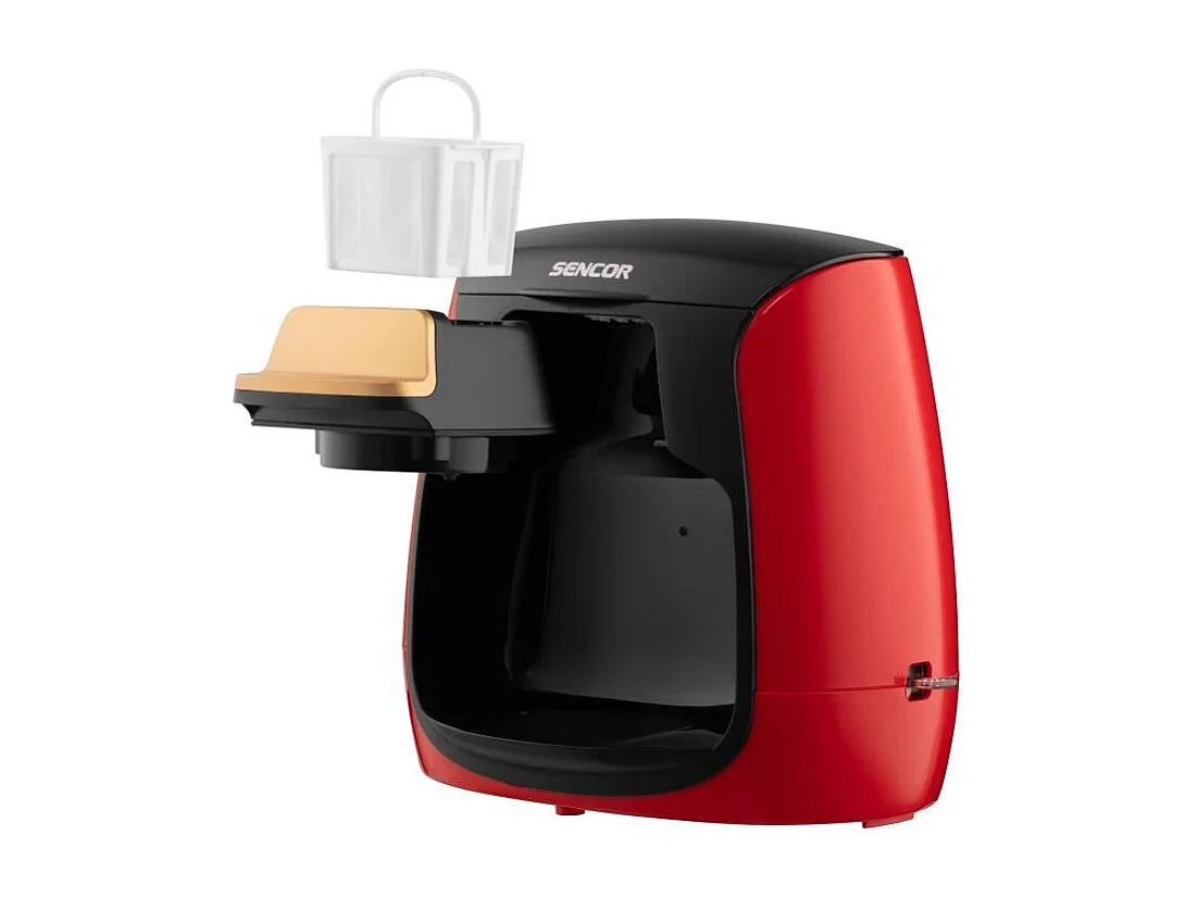 Machine a café - SENCOR - SCE 2101RD - 0,3 L - 500 W - 2 tasses incluses - Rouge