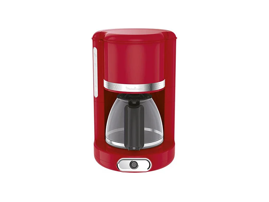 Cafetière filtre Soleil 1000W 15 tasses rétro rouge Moulinex