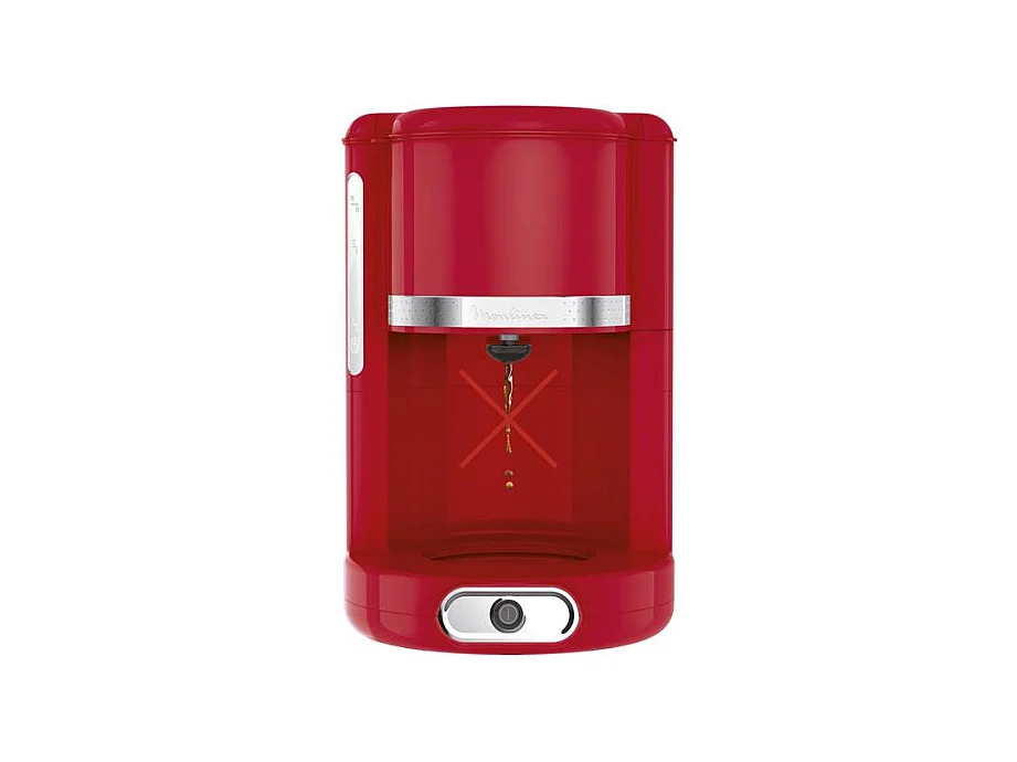 Moulinex Soleil Kaffeemaschine mit Filter 1000W 15 Tassen Retro Rot