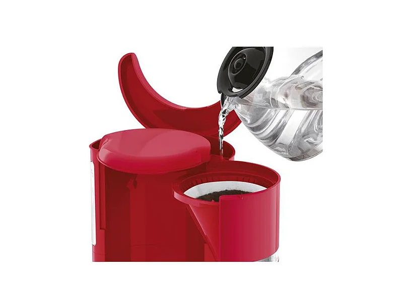 Moulinex Soleil Kaffeemaschine mit Filter 1000W 15 Tassen Retro Rot