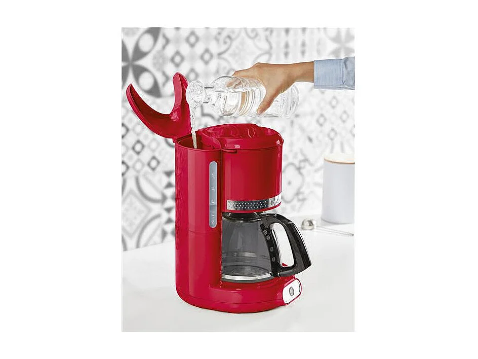 Moulinex Soleil Kaffeemaschine mit Filter 1000W 15 Tassen Retro Rot