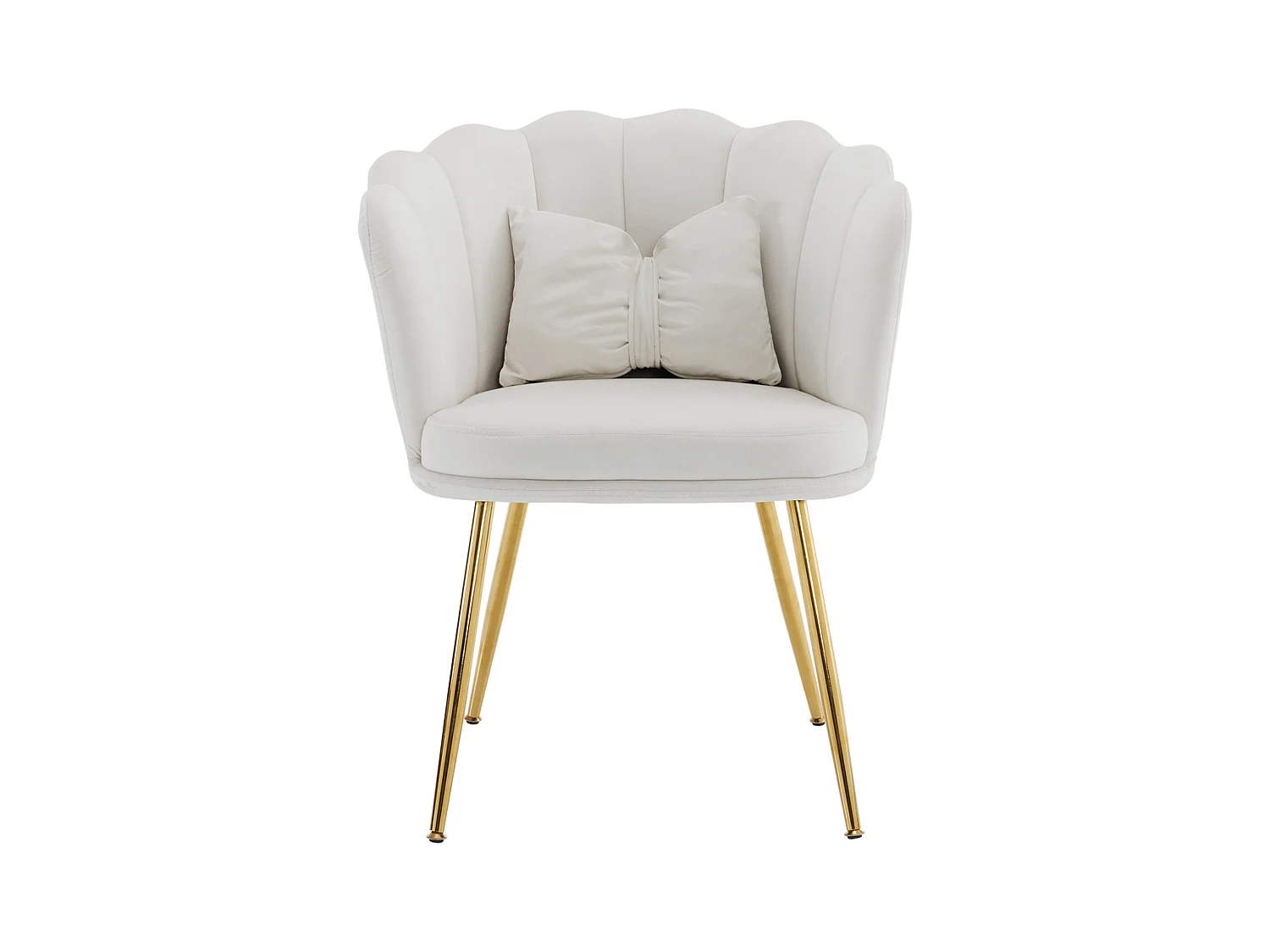 Canapé convertible 2 places en velours - dossier réglable avec coussins moelleux - pieds en bois - beige