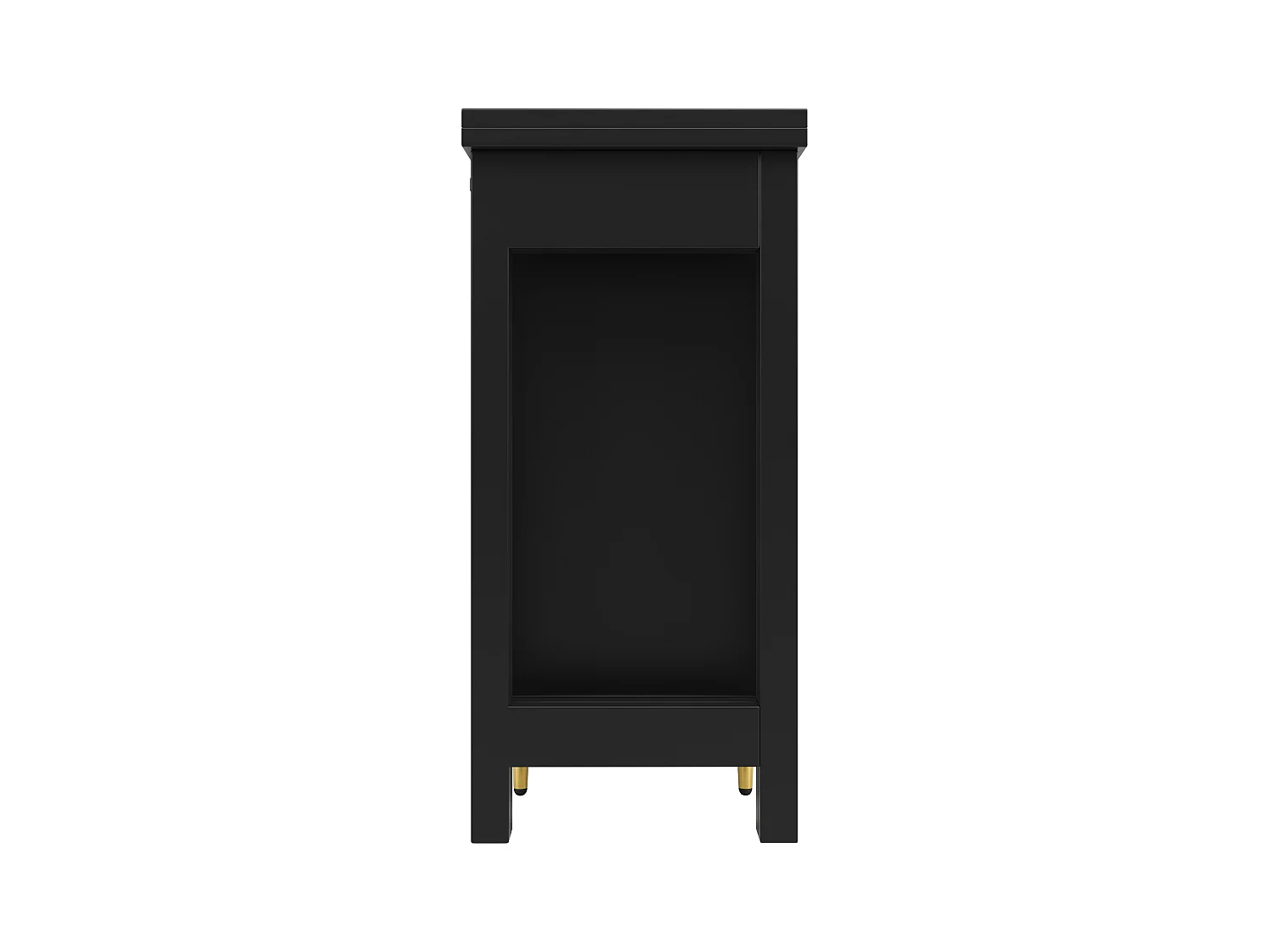 Meuble de bar pivotant (120-187)x79.8x76 cm 2 portes en rotin Îlot de cuisine avec rangement - plateau extensible - noir