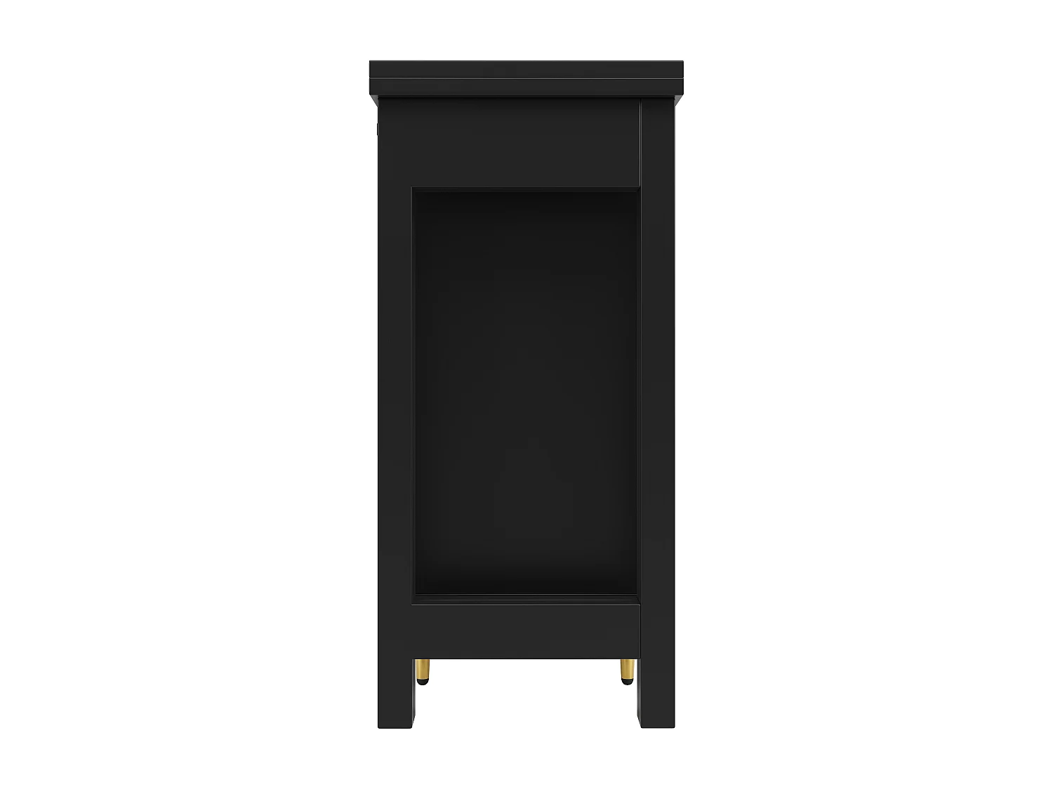 Rotan 2-deurs draaibare bartafel keukeneiland met opbergruimte - uitschuifbaar blad (120-187) x 79,8 x 76 cm - zwart