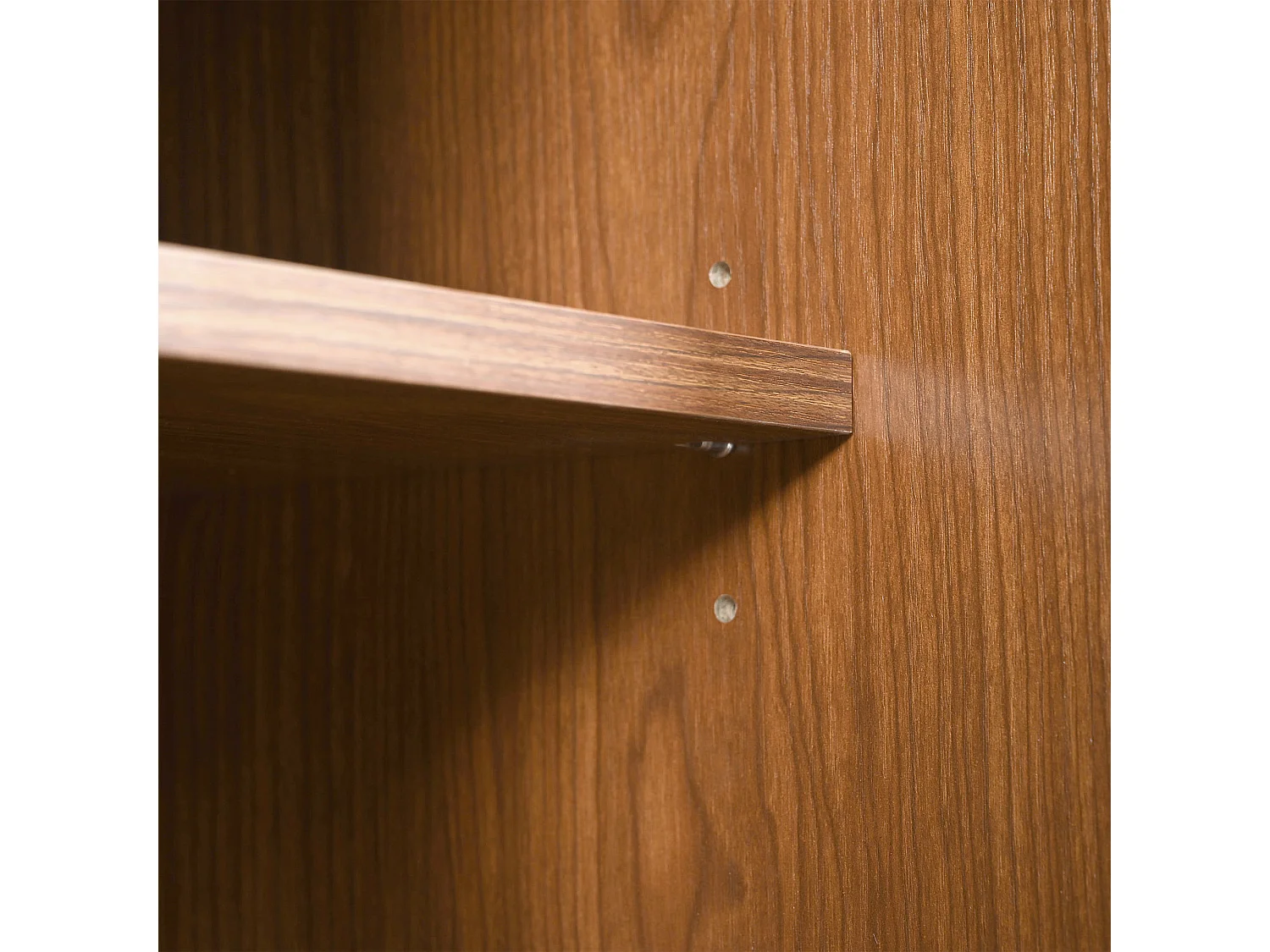 Rotan dressoir met 3 lades en 3 deuren - verstelbare planken - hout - walnoot (120x40x78cm)