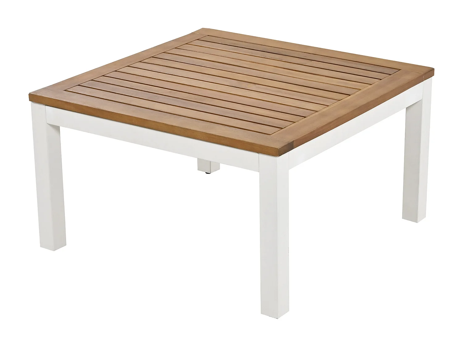 Salon de jardin, 120x60x66 cm, 2 canapés 2 places, coussins, pieds réglables, fer galvanisé, beige