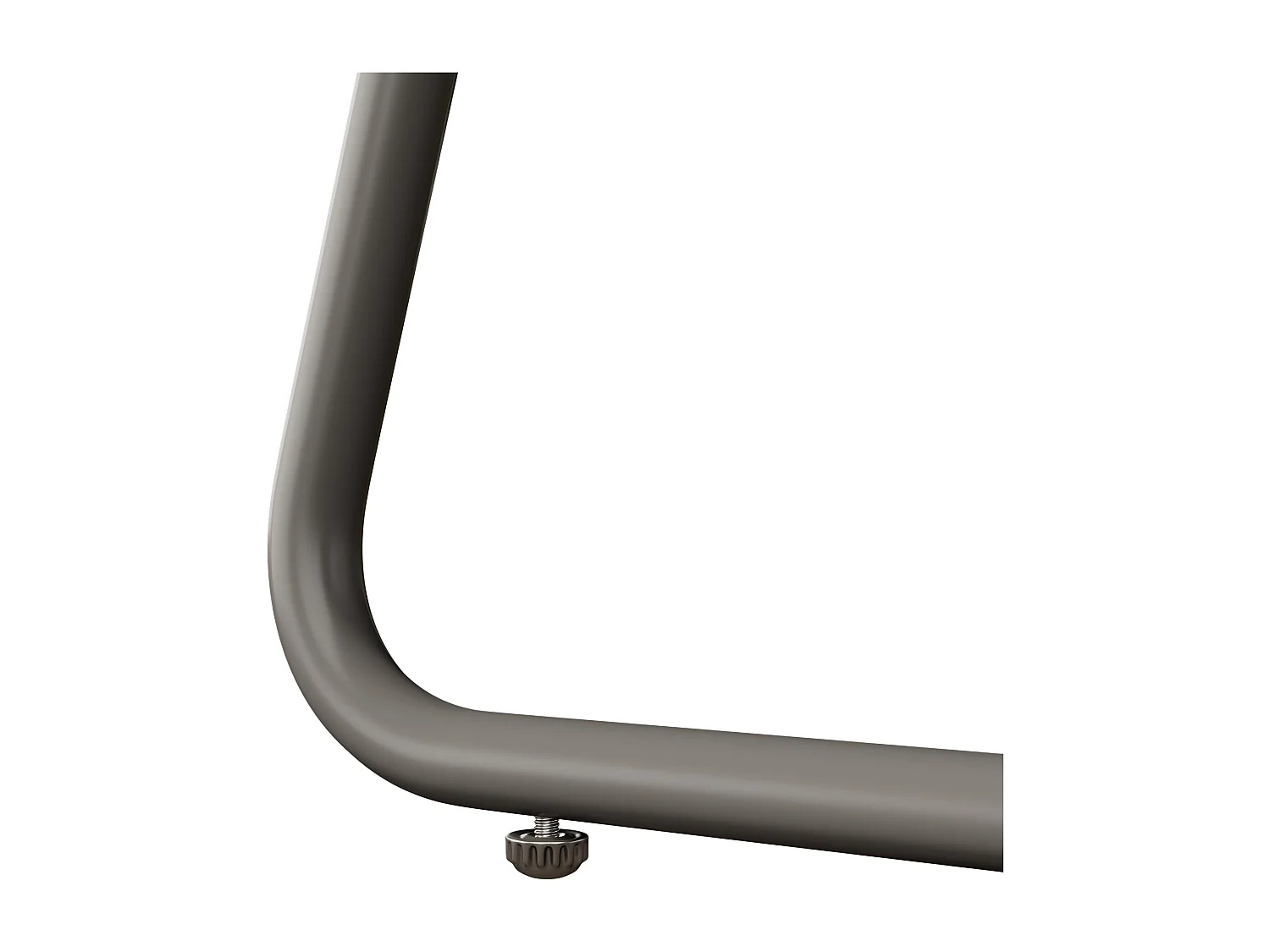 Salon de Jardin Bas 4 Places avec Fauteuils et Table - Pieds Réglables et Coussins - Fer Zingué et Verre Trempé - Gris