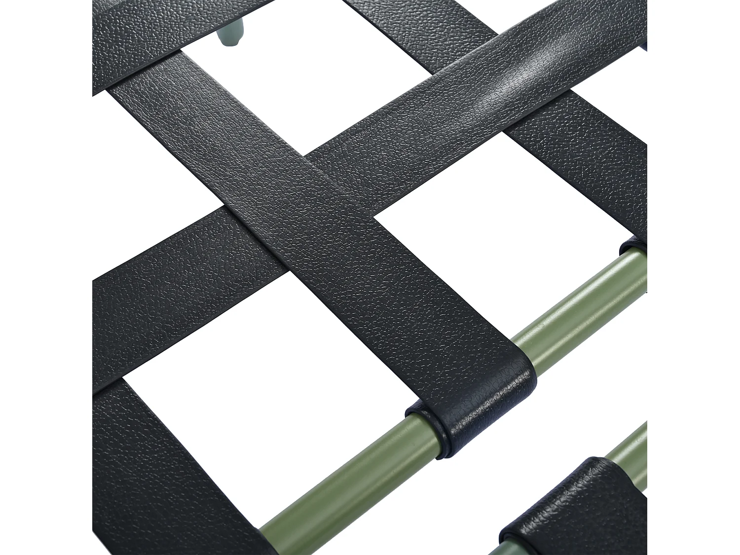 Conjunto de muebles de jardín para exterior de 3/4 plazas - Patas ajustables - Funda y cojín incluidos - Hierro y cuerda verde