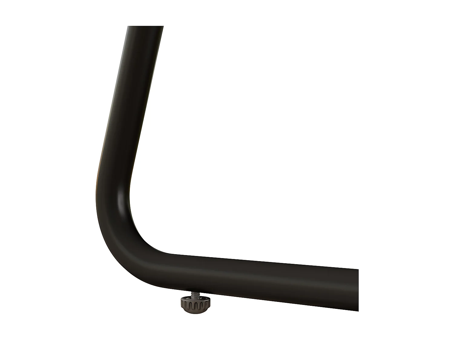 Salon de jardin 4 places, canapé 118x65x78 cm, pieds réglables, plateau en verre trempé, coussins inclus, métal polyester noir