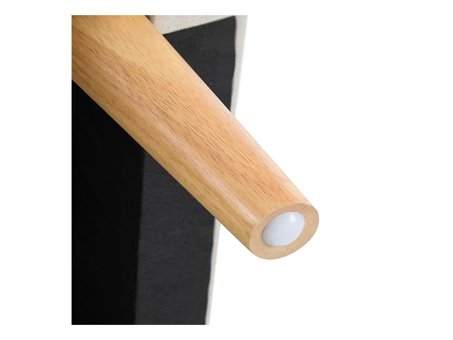 Canapé 2 places moderne en chenille - pieds en bois - design épuré avec coussins moelleux - beige