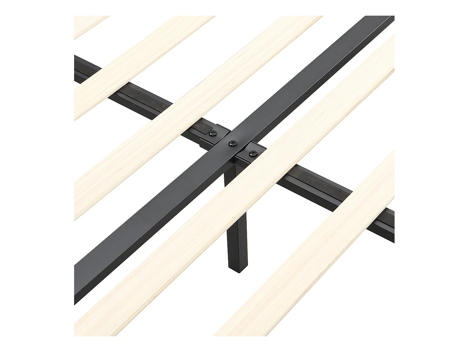 Lit adulte 160x200 cm avec sommier - tête de lit capitonnée - cadre de lit en bois - velours bleu (sans matelas)