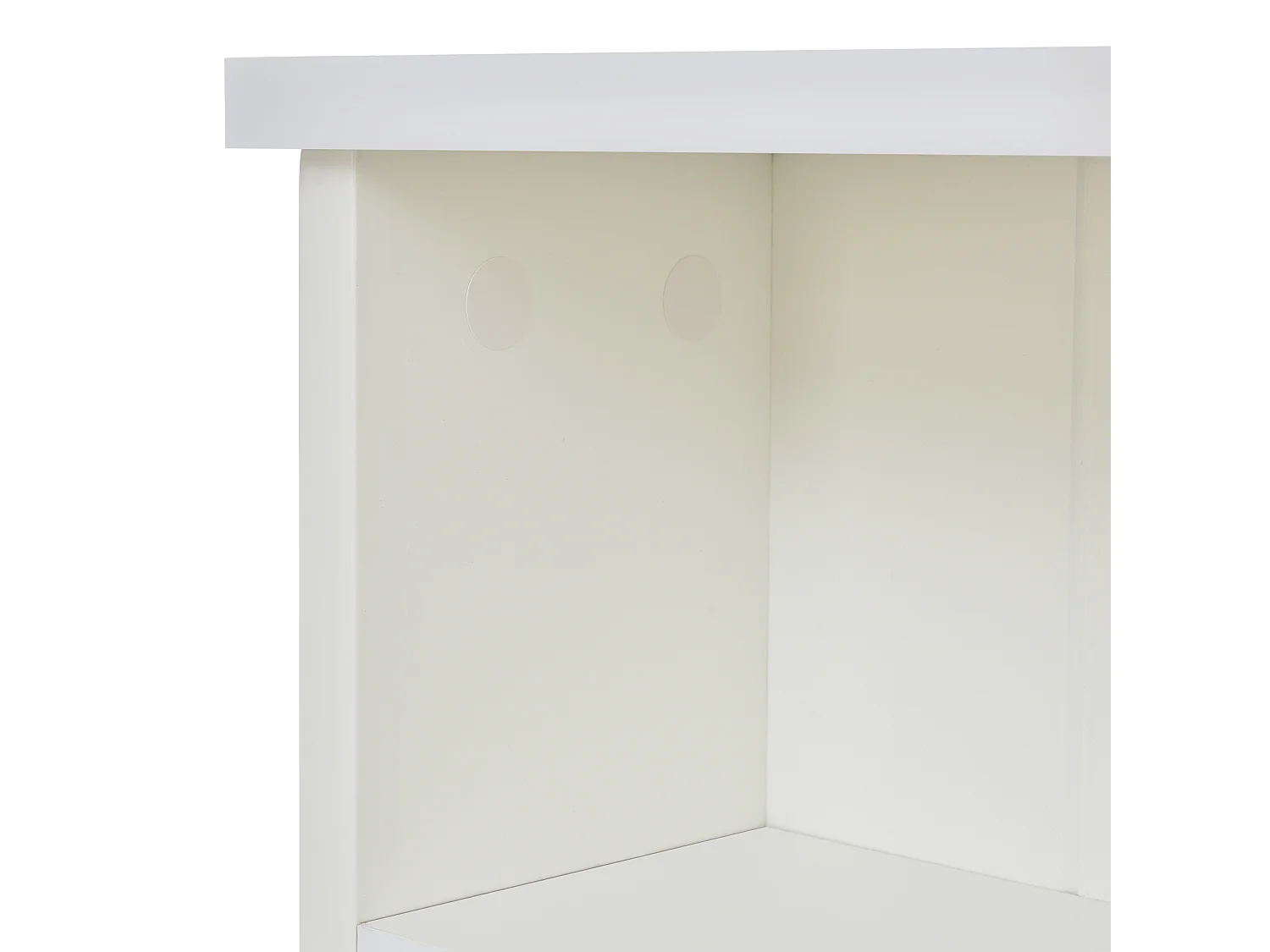 Lit enfant 90x200cm avec sommier - tête de lit rangement avec 1 tiroir - bois - blanc (sans matelas)