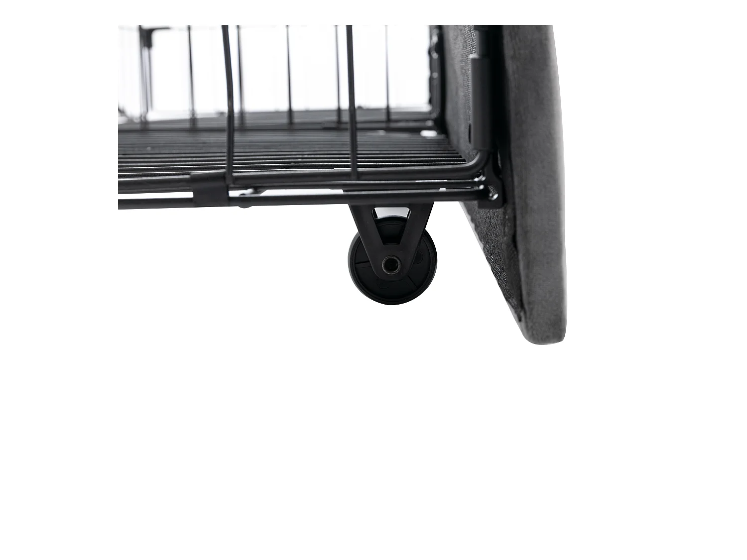 Lit coffre 140x190 cm avec sommier - tête de lit capitonnée avec tiroirs 2 en 1 et LED - velours gris (sans matelas)