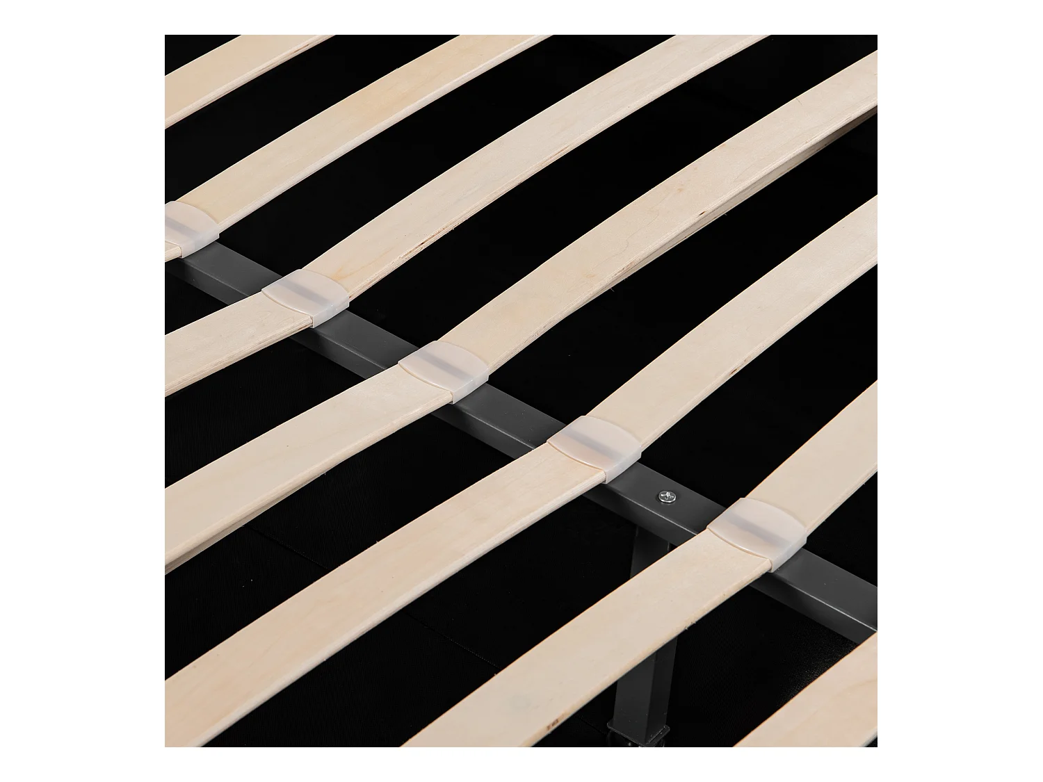 Lit coffre 160x200 cm avec sommier - tête de lit réglable en hauteur - métal + bois - velours beige (sans matelas)