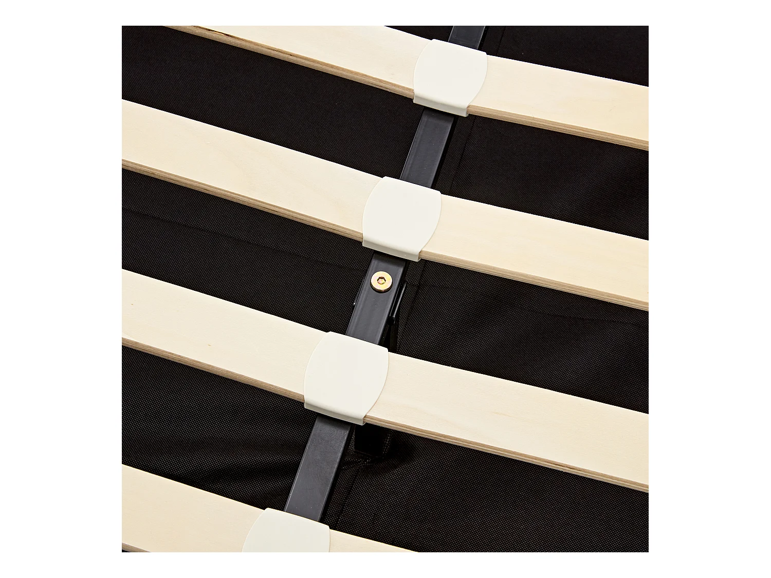 Volwassen opbergbed 140x190 cm met onderstel - gewatteerd hoofdeinde met LED en USB - kunstleer - zwart (zonder matras)