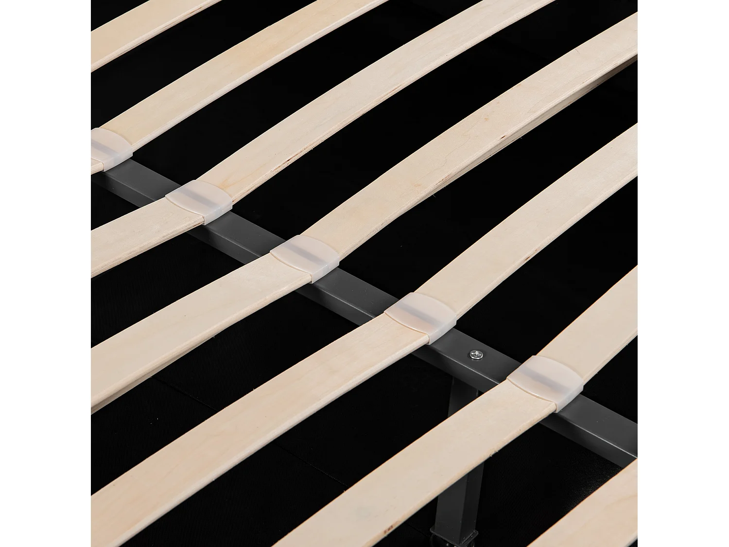 Lit coffre 180x200 cm avec sommier - tête de lit réglable en hauteur - métal + bois - velours beige (sans matelas)