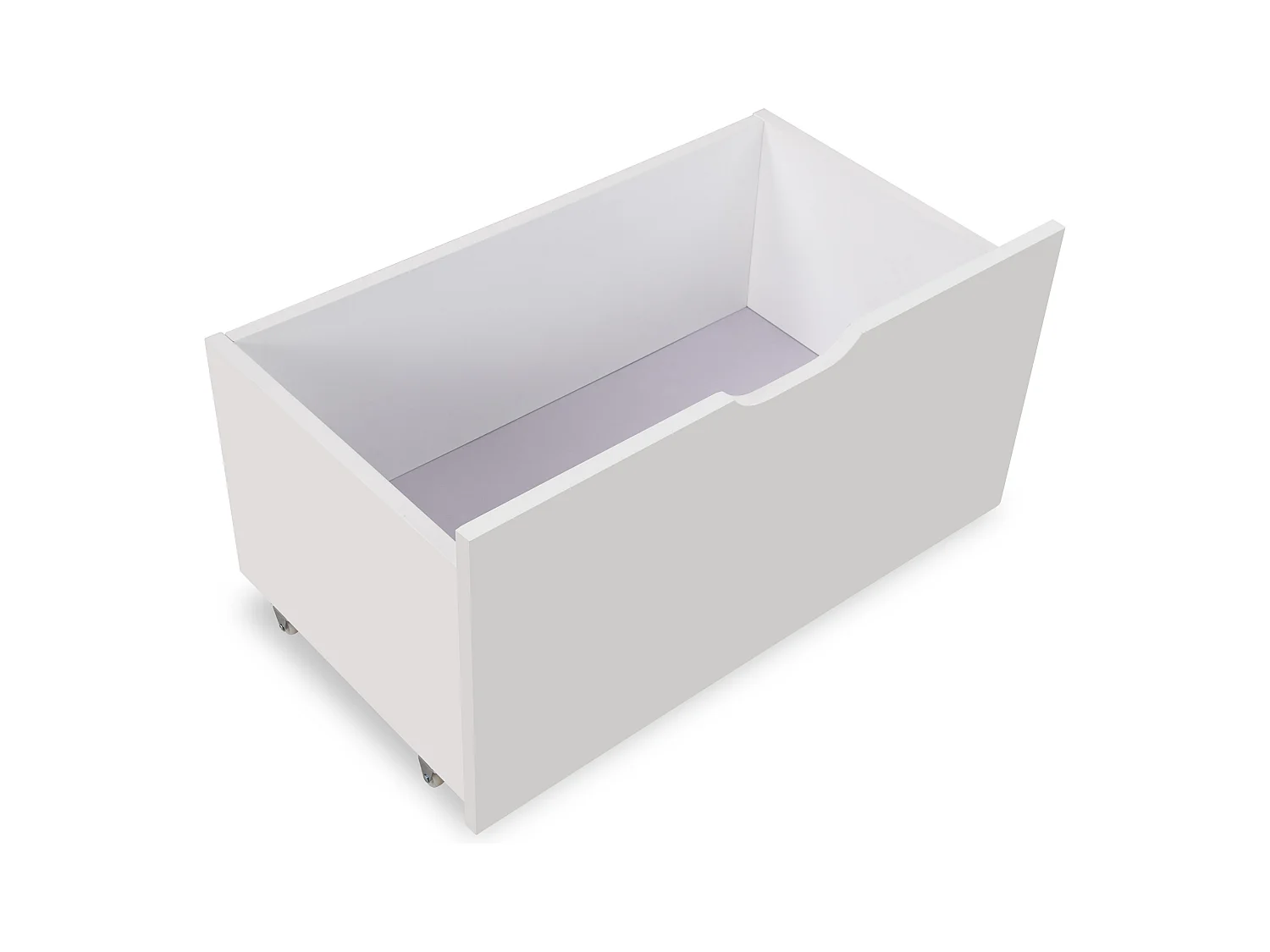 Lit enfant 90x190 cm avec 2 tiroirs protection anti-chute - sommier à lattes en bois - blanc (sans matelas)