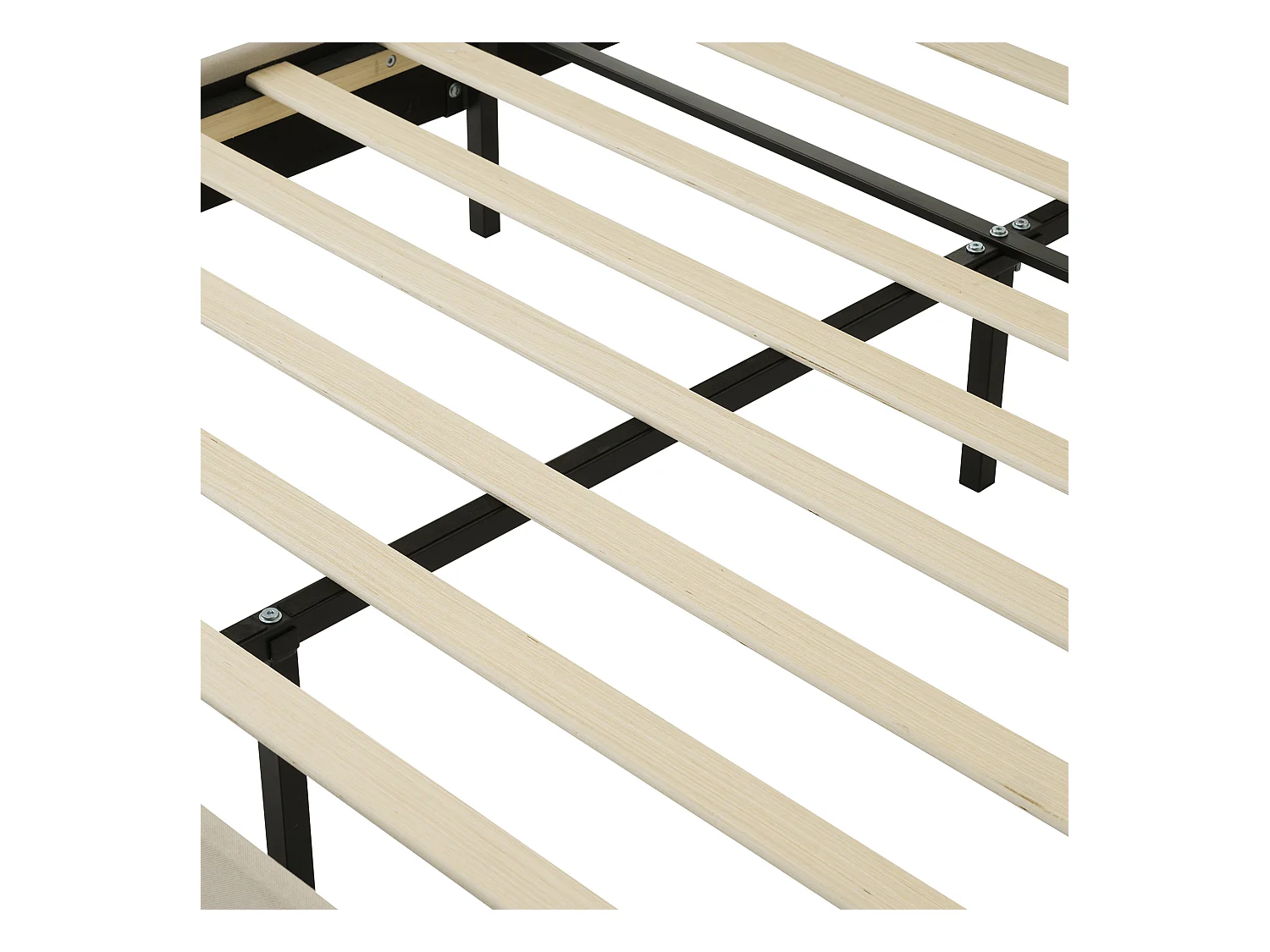 Lit enfant 140x200cm avec sommier - tête de lit réglable à LED - cadre de lit en bois - velours beige (sans matelas)