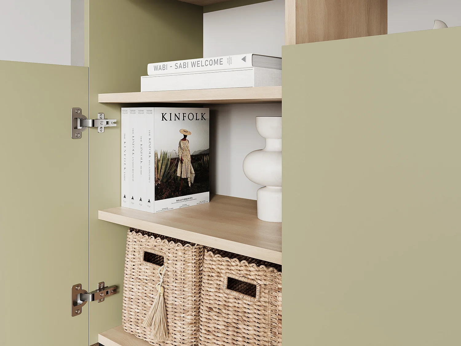 Commode 100 x 35 x 100 cm - Buffet avec portes, pieds en métal, meuble de salon mat