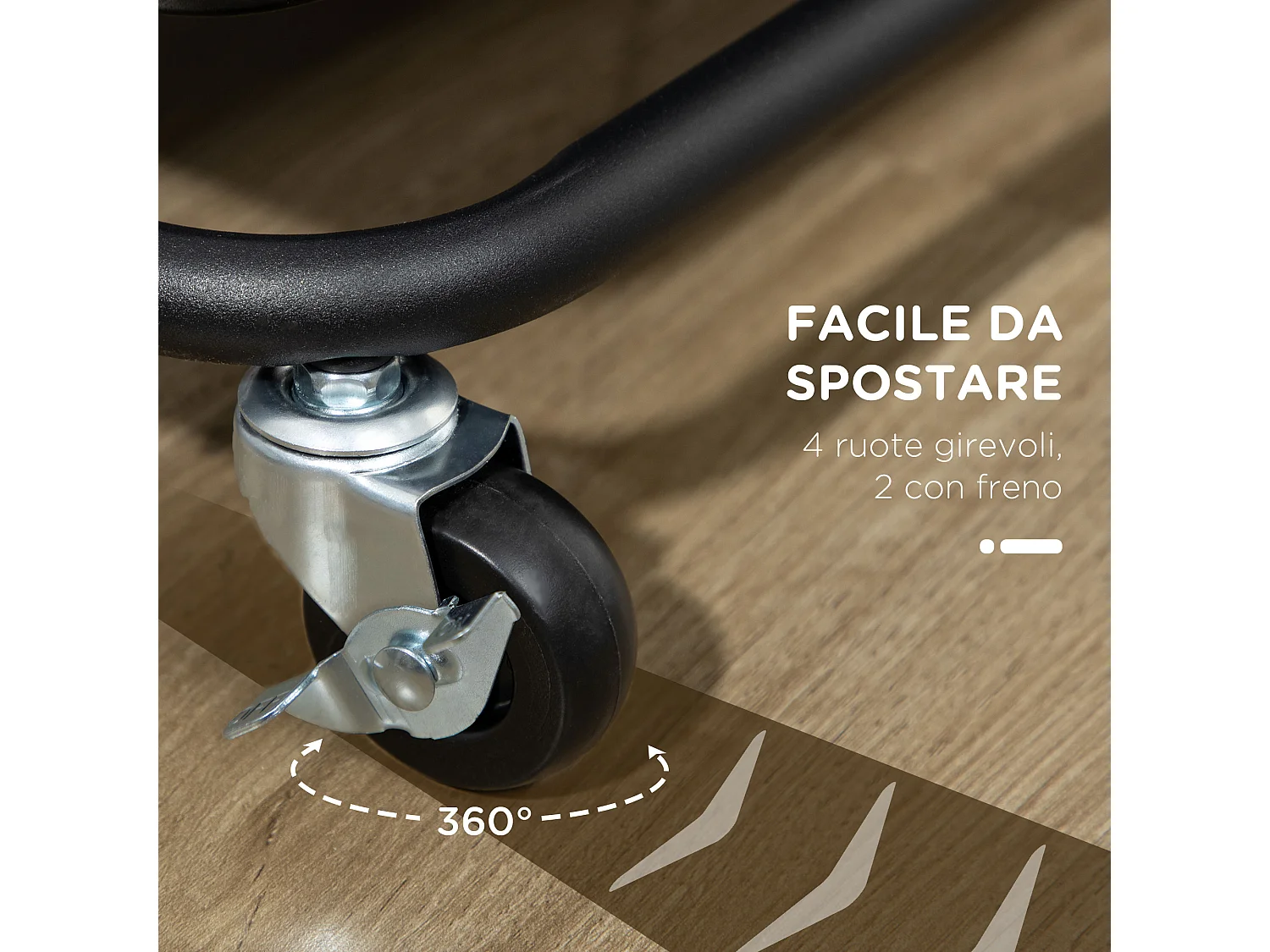 Carrello multiuso 3 livelli con cestini rimovibili e 12 divisori nero