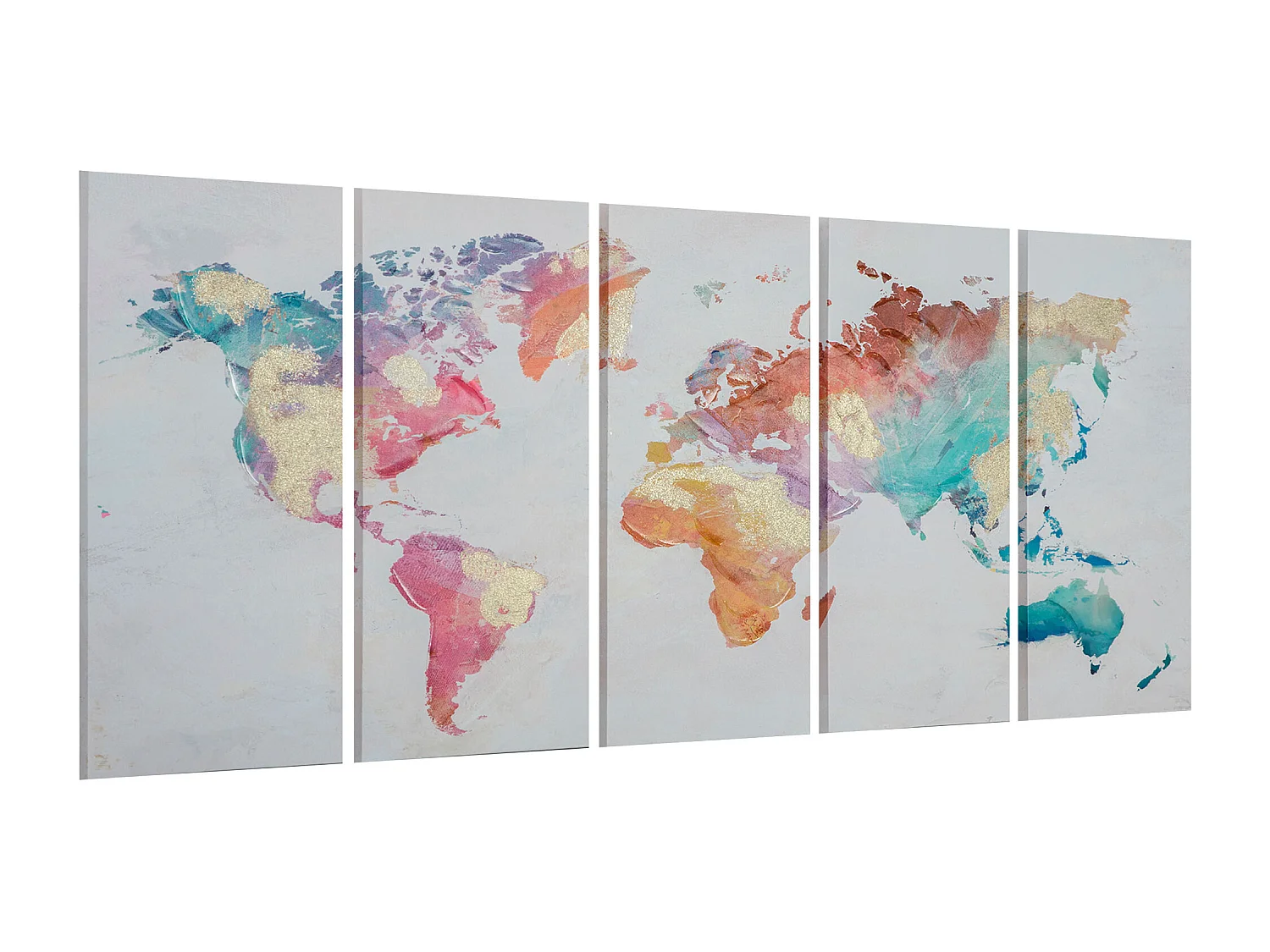 Stampa su tela in legno di pino 5 pz 80x40 cm casa e ufficio