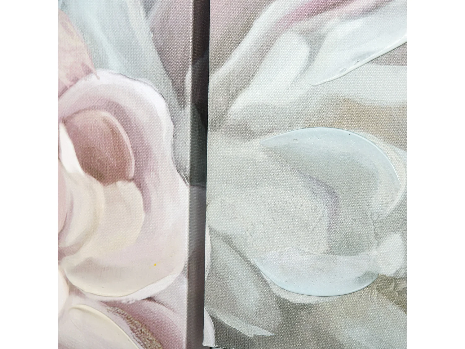 Stampa su tela in legno di pino con fiori 5 pz casa e ufficio