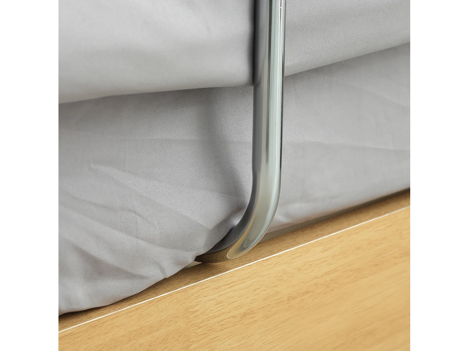 HOMCOM Maniglia per Letto in Acciaio ，Altezza Regolabile