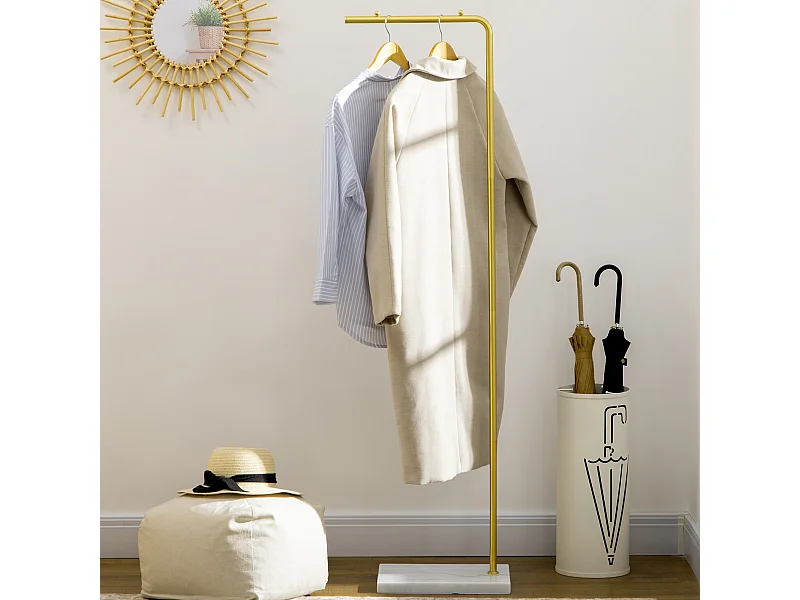 Appendiabiti in marmo e metallo per ingresso e soggiorno