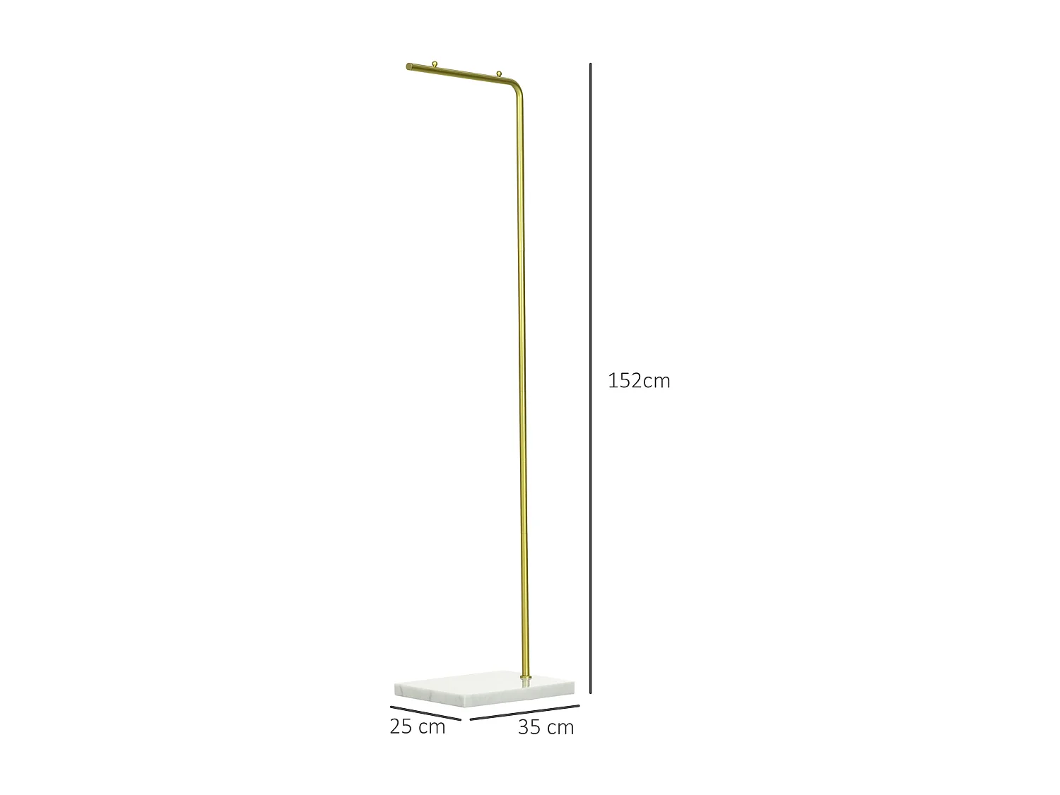 Appendiabiti in marmo e metallo per ingresso e soggiorno