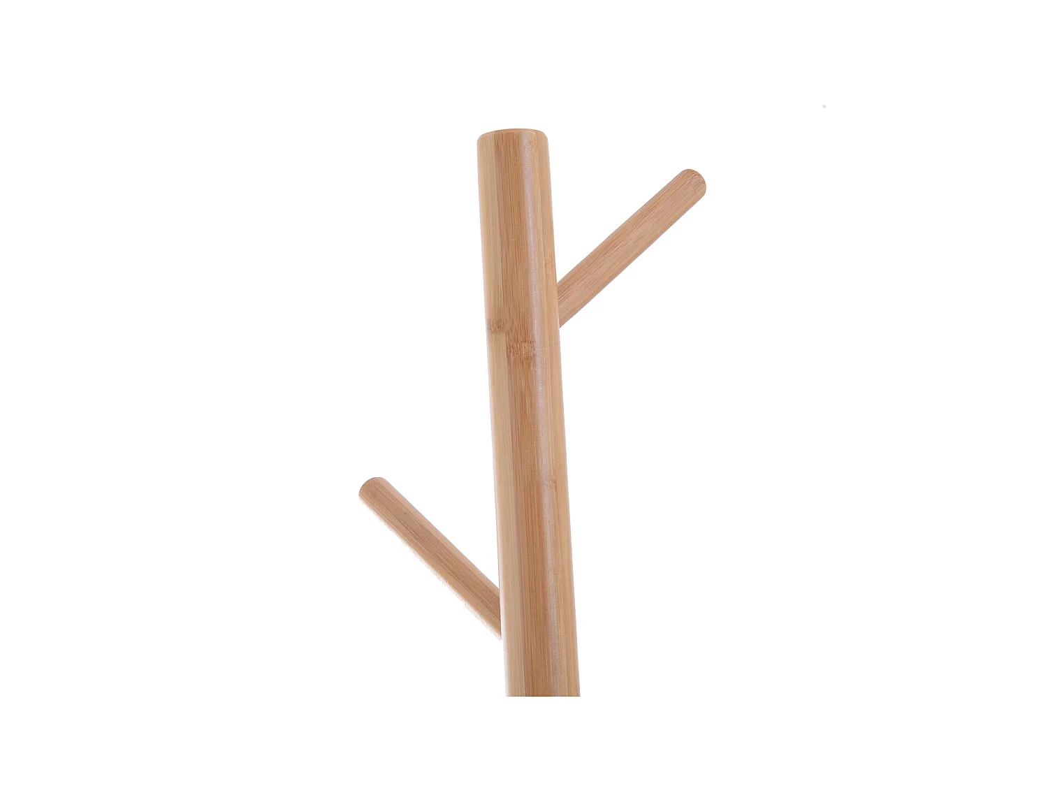 Appendiabiti con panchina cubo 6 ganci in bambù e legno multicolore