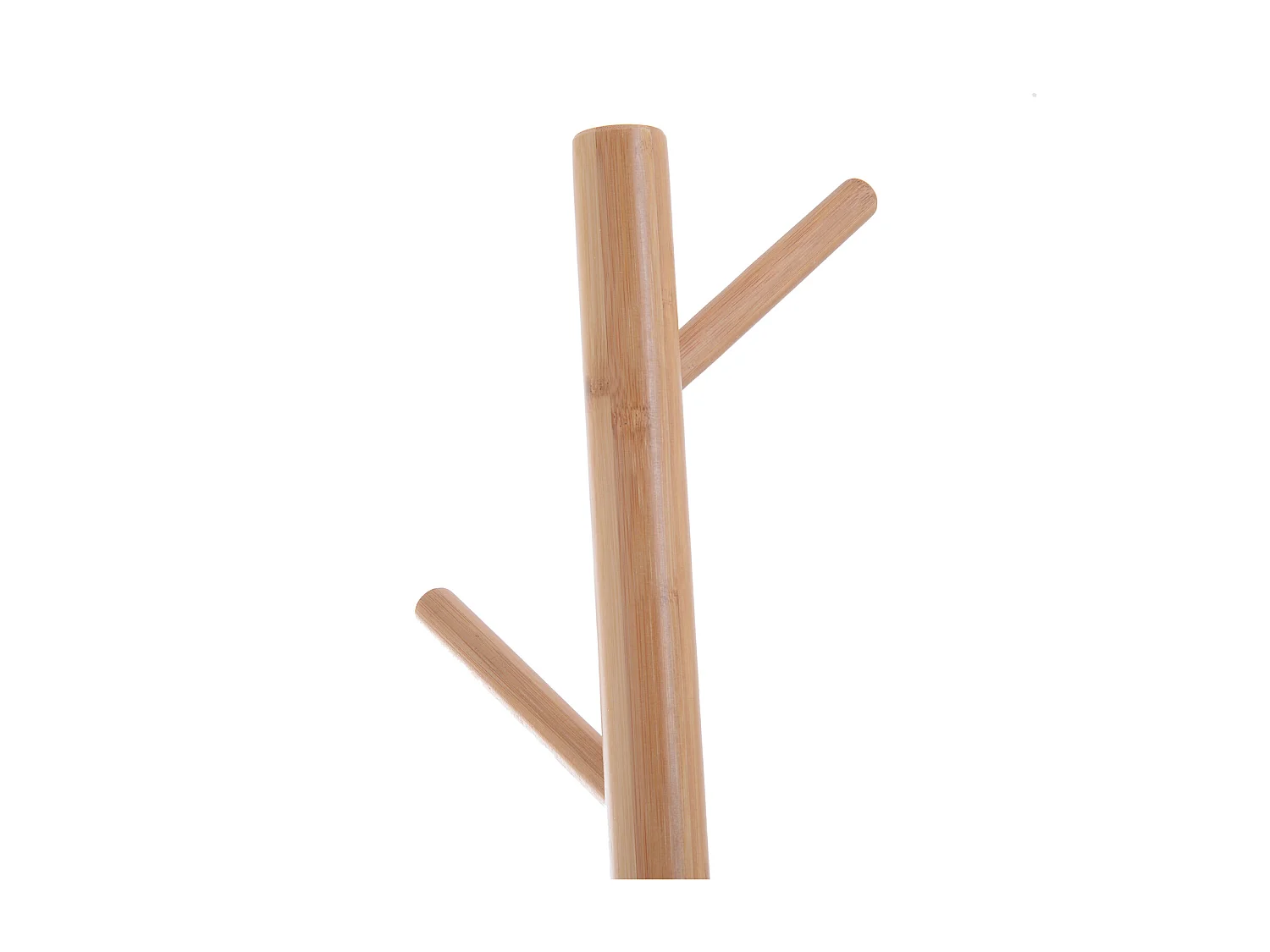 Appendiabiti con panchina cubo 6 ganci in bambù e legno multicolore