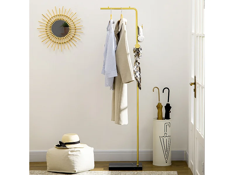 Appendiabiti moderno con 2 ganci per ingresso e soggiorno