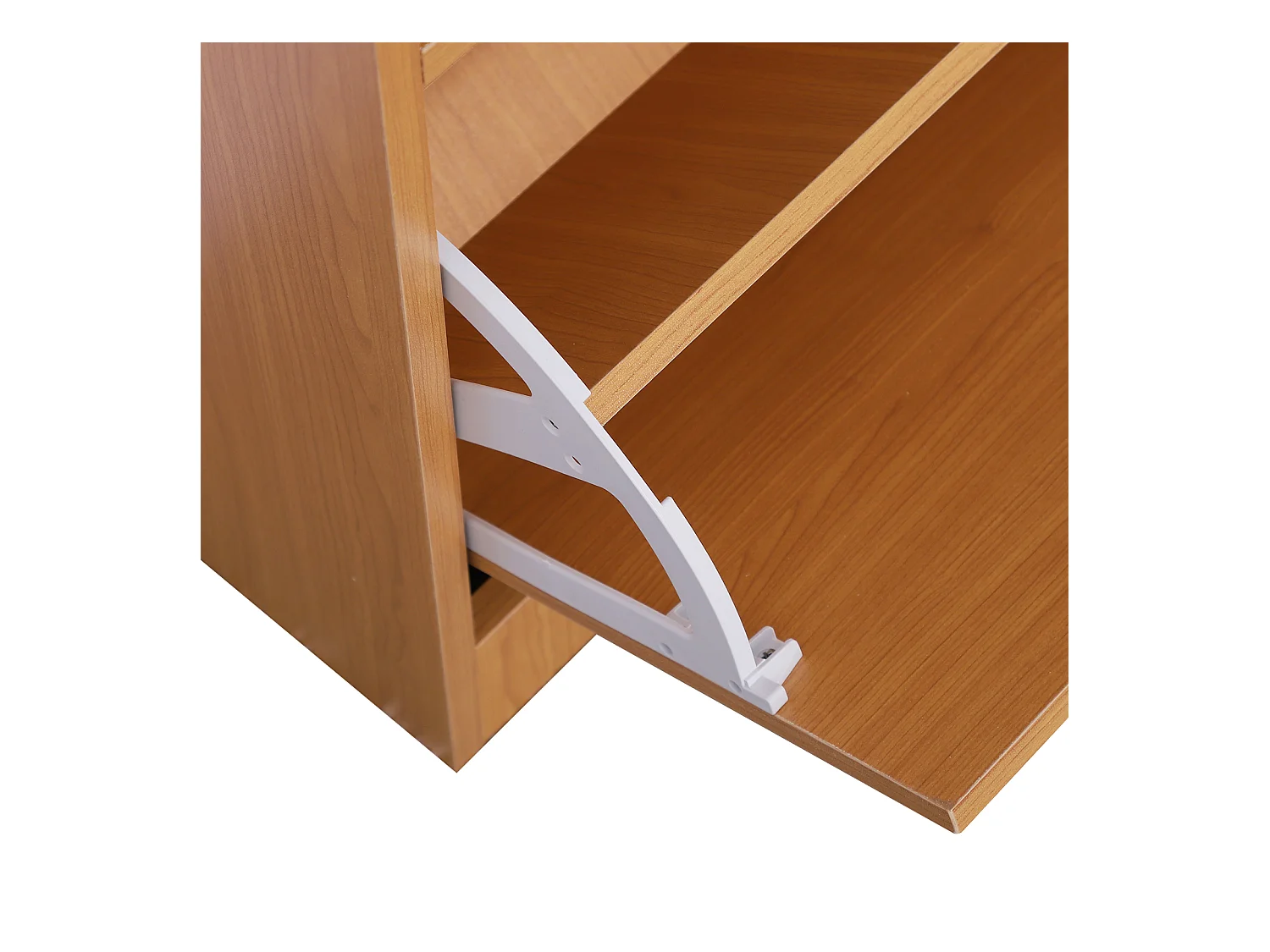 Mobile guardaroba scarpiera regolabile e specchio con appendiabiti