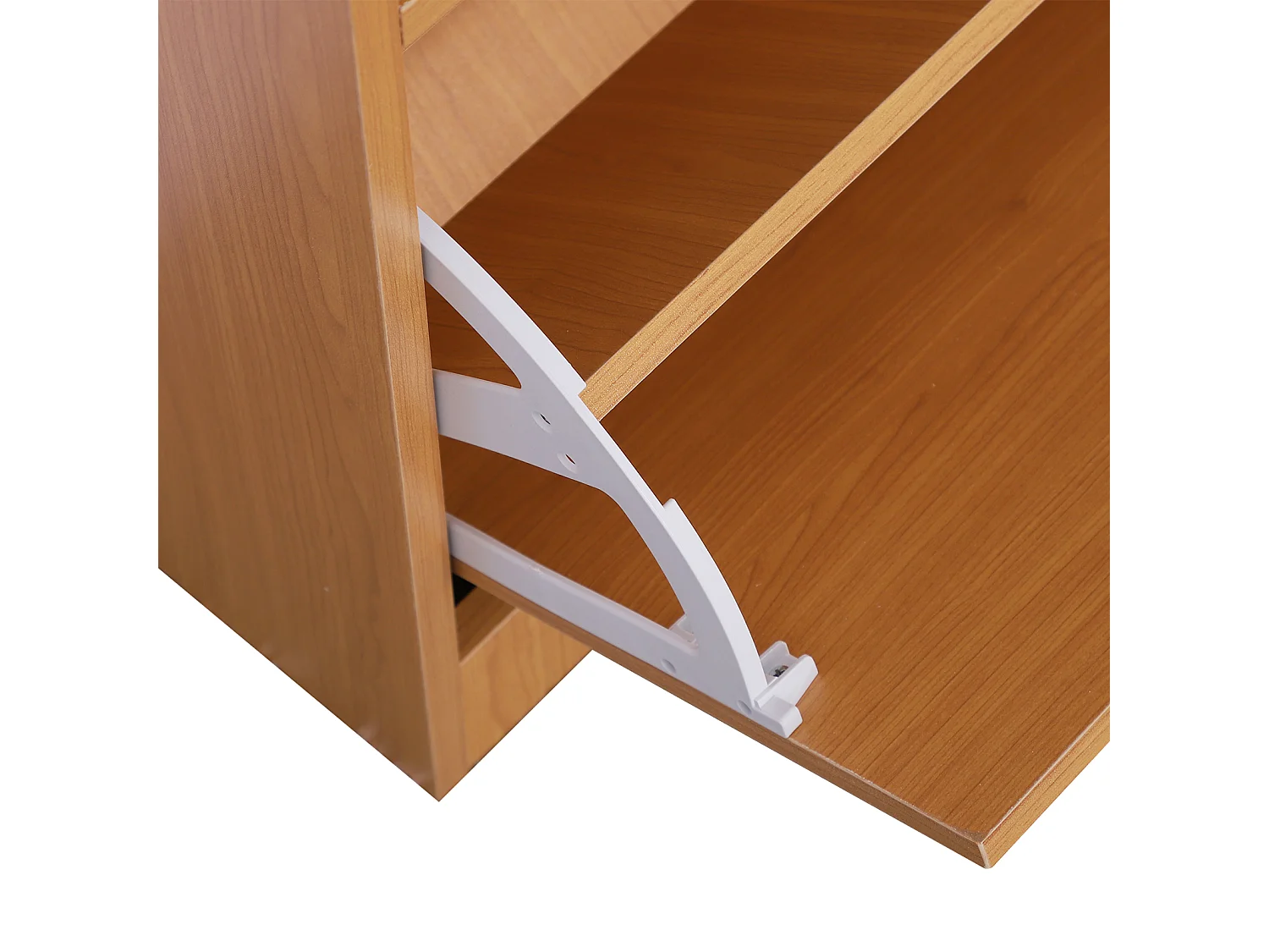 Mobile guardaroba scarpiera regolabile e specchio con appendiabiti