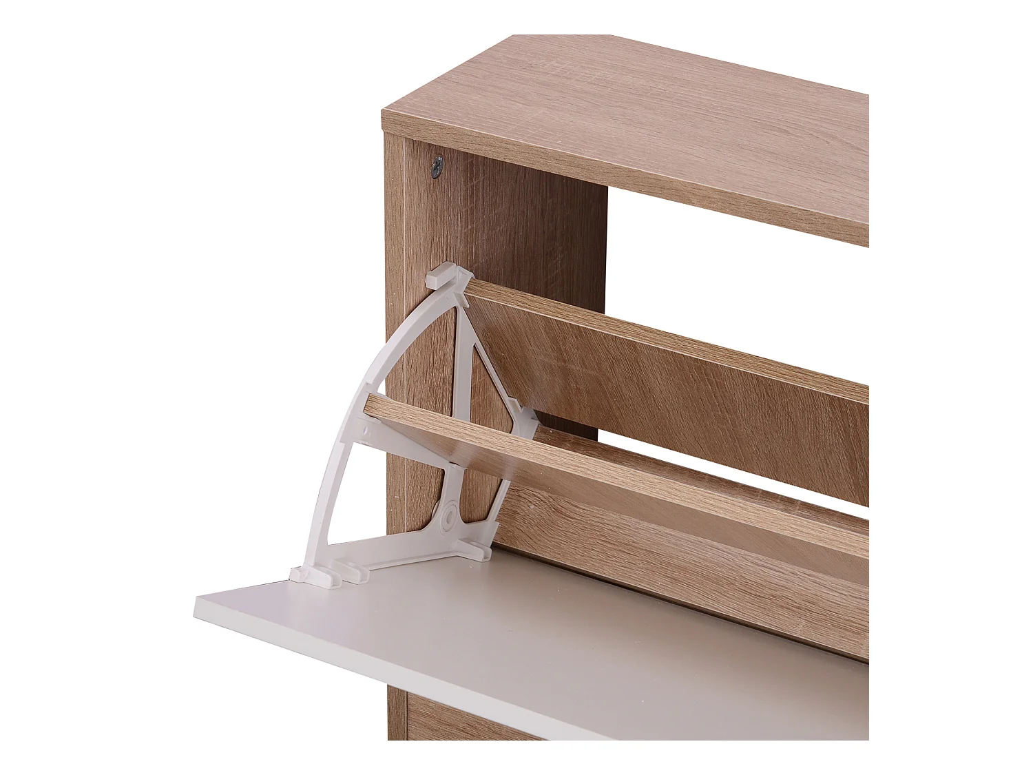 Mobile per ingresso set 3 pezzi 80x27x46.5cm in legno bianco