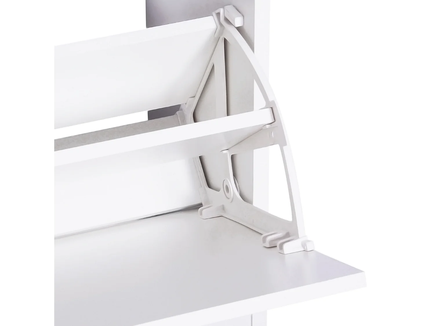 Mobile per ingresso set 3 pezzi 80x27x46.5cm in legno bianco