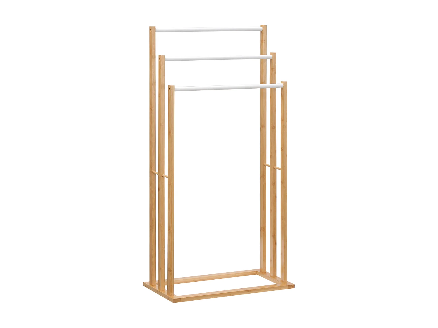 Portasciugamani a 3 sbarre in bambù color legno