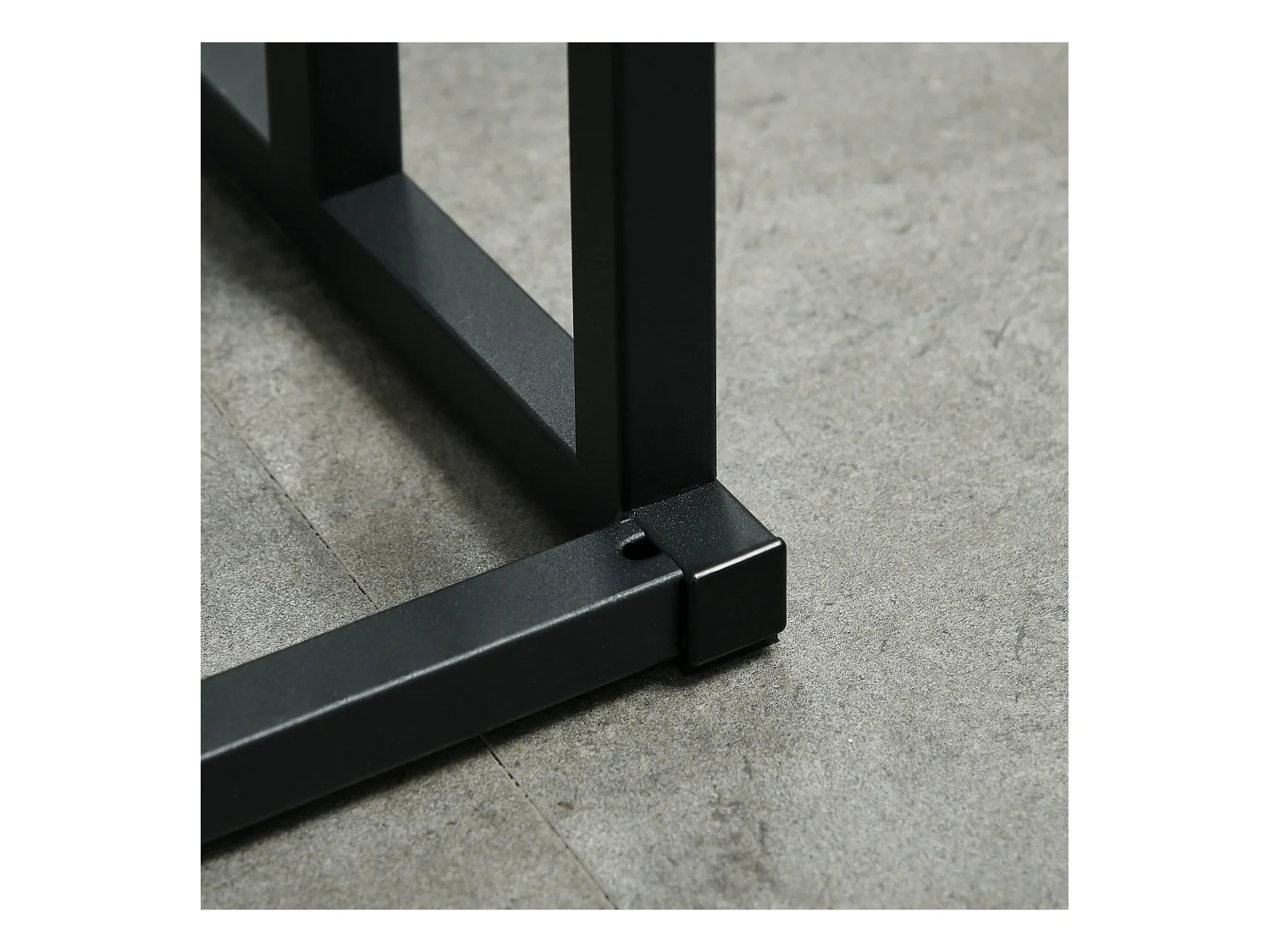 Portasciugamani a 3 sbarre in bambù e acciaio nero e legno