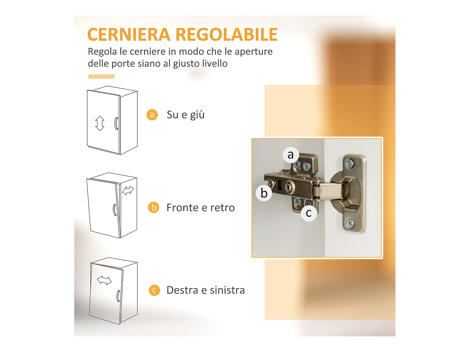 Credenza cucina moderna con cassetti armadietti e ripiani in legno