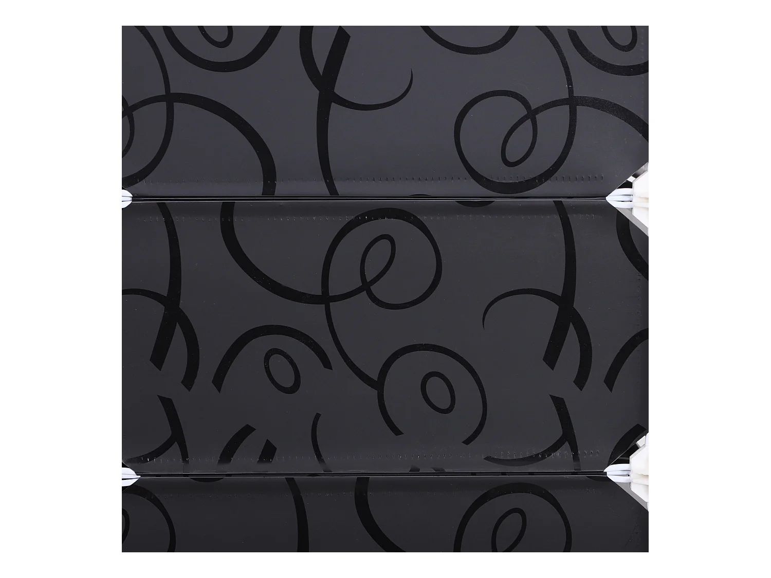 Guardaroba a cubi con 8 ripiani 2 righe in pp 95x37x160 cm bianco nero