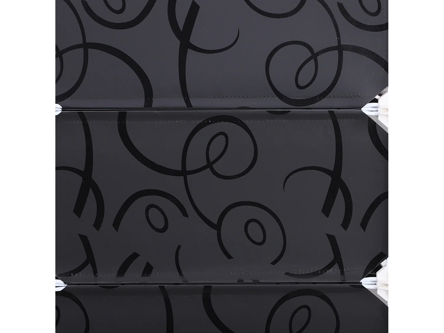 Guardaroba a cubi con 8 ripiani 2 righe in pp 95x37x160 cm bianco nero