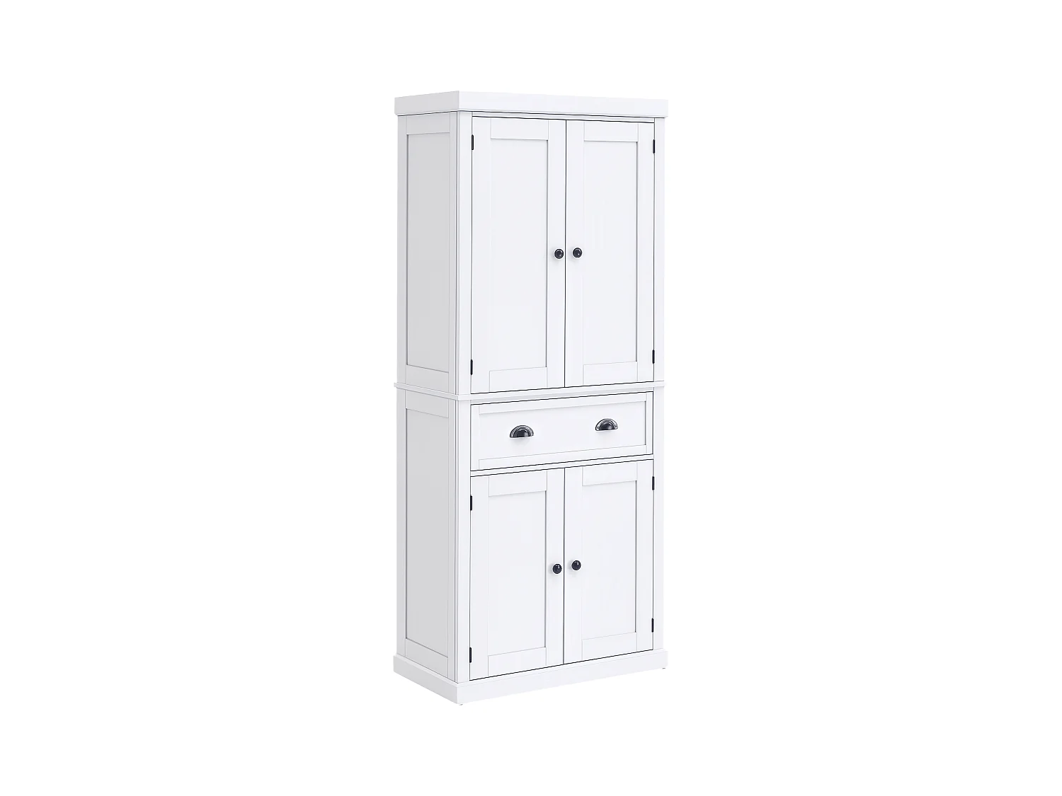 Credenza moderna con armadietti e cassetto centrale in legno