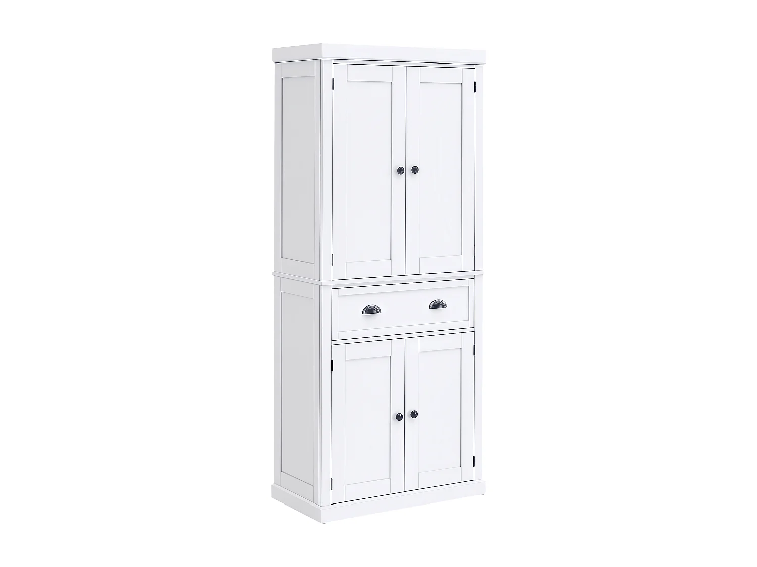 Credenza moderna con armadietti e cassetto centrale in legno