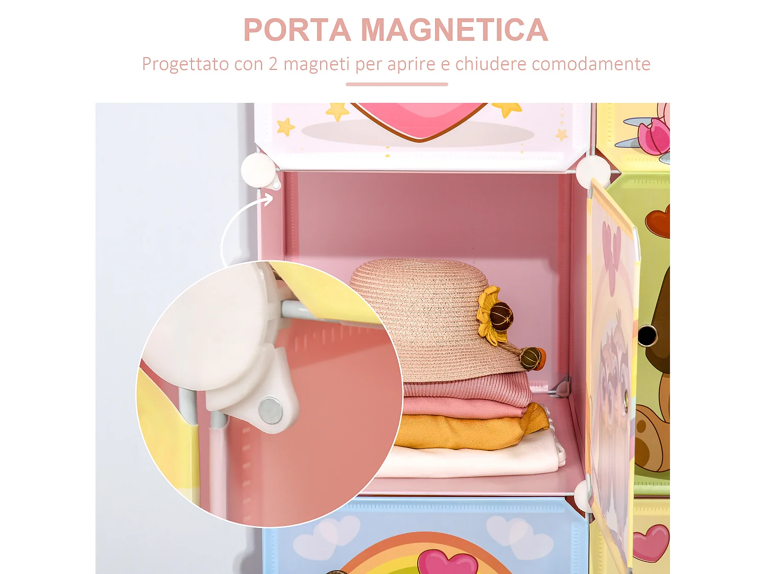 Mobile scarpiera modulabile salvaspazio 8 cubi in acciaio e pp