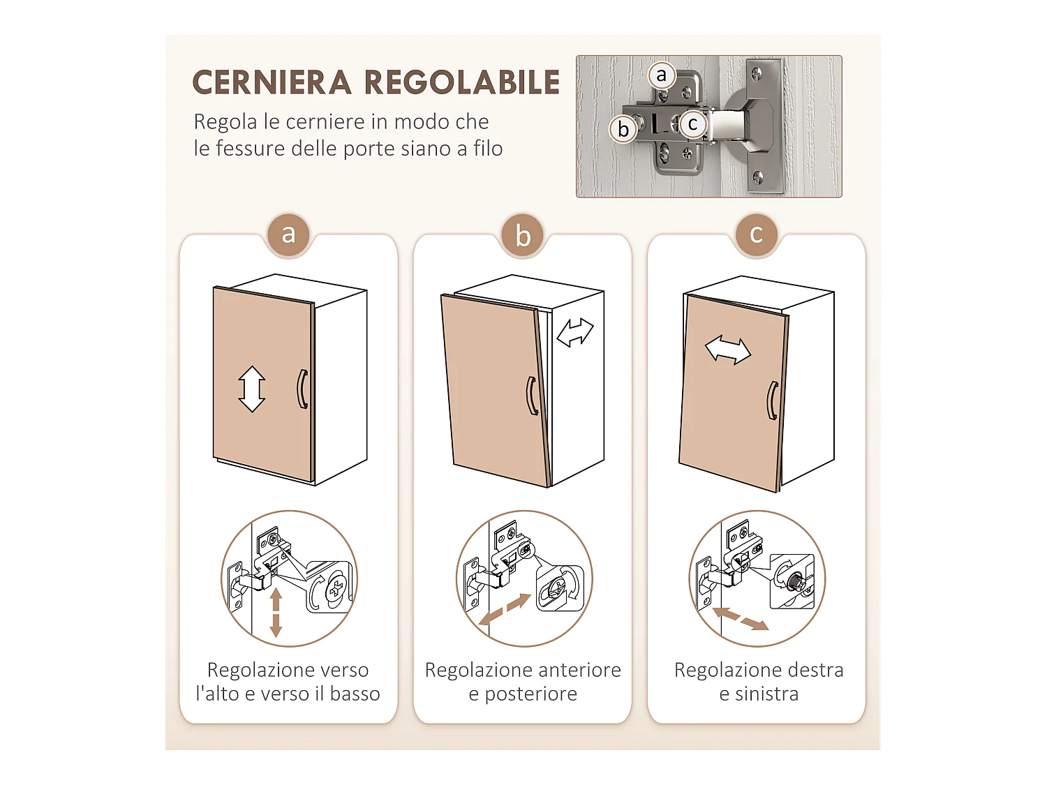 Dispensa cucina con 3 ripiani aperti 3 cassetti 2 armadietti in legno