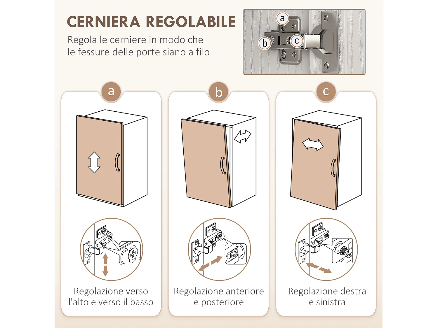 Dispensa cucina con 3 ripiani aperti 3 cassetti 2 armadietti in legno