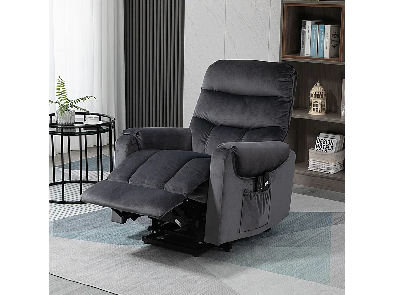 Poltrona relax alzapersona massaggiante reclinabile a 135°