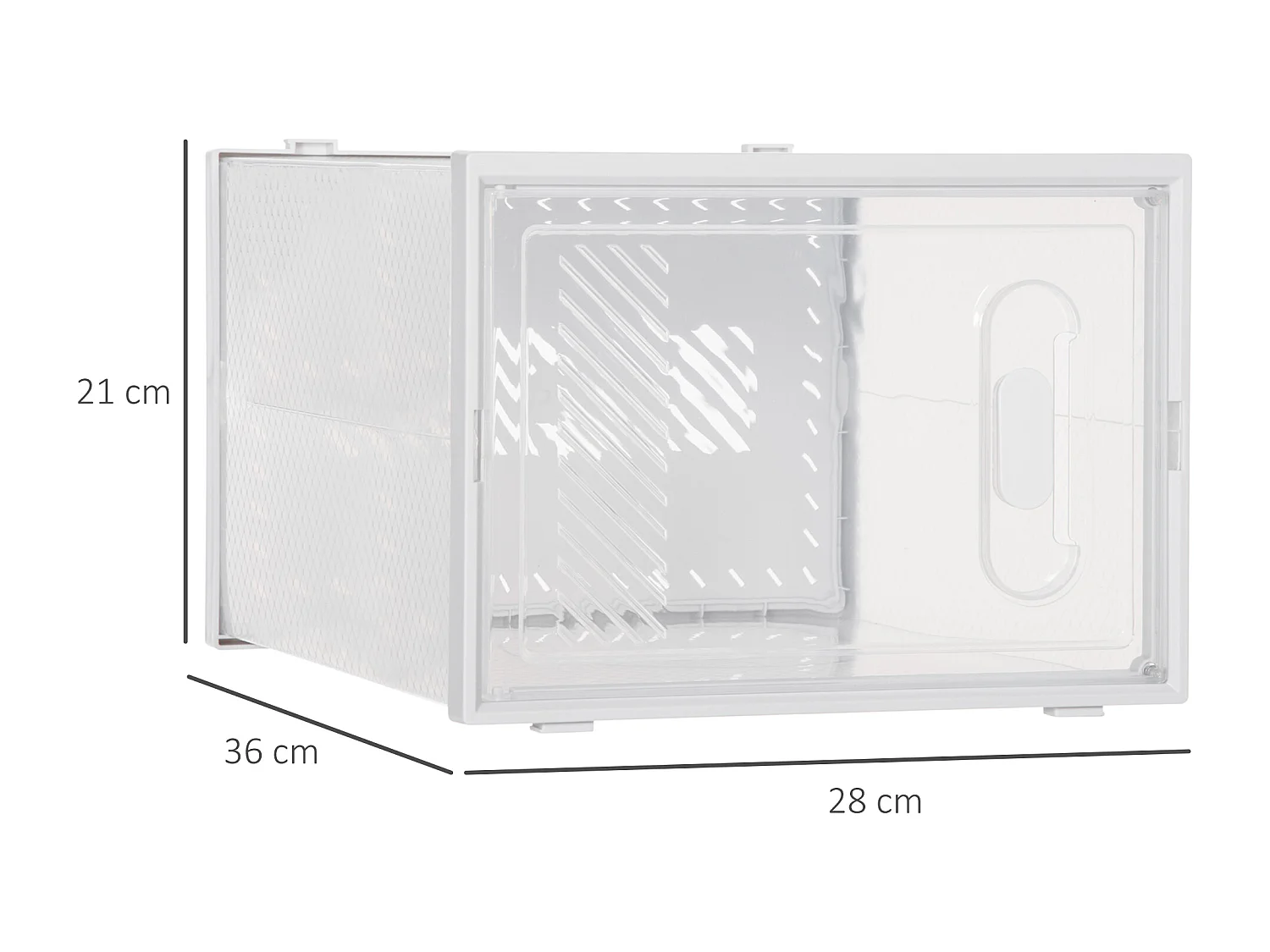 Mobile scarpiera modulabile salvaspazio 8 cubi in plastica pp