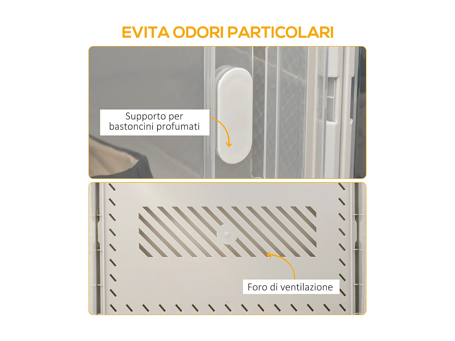 Mobile scarpiera modulabile salvaspazio 8 cubi in plastica pp